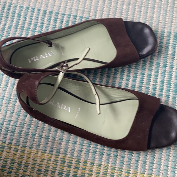 PRADA Sandals ankle wrapped. Read description! - Picture 5 of 9